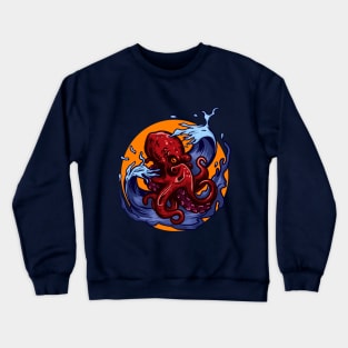 WAVE OCTOPUS Crewneck Sweatshirt